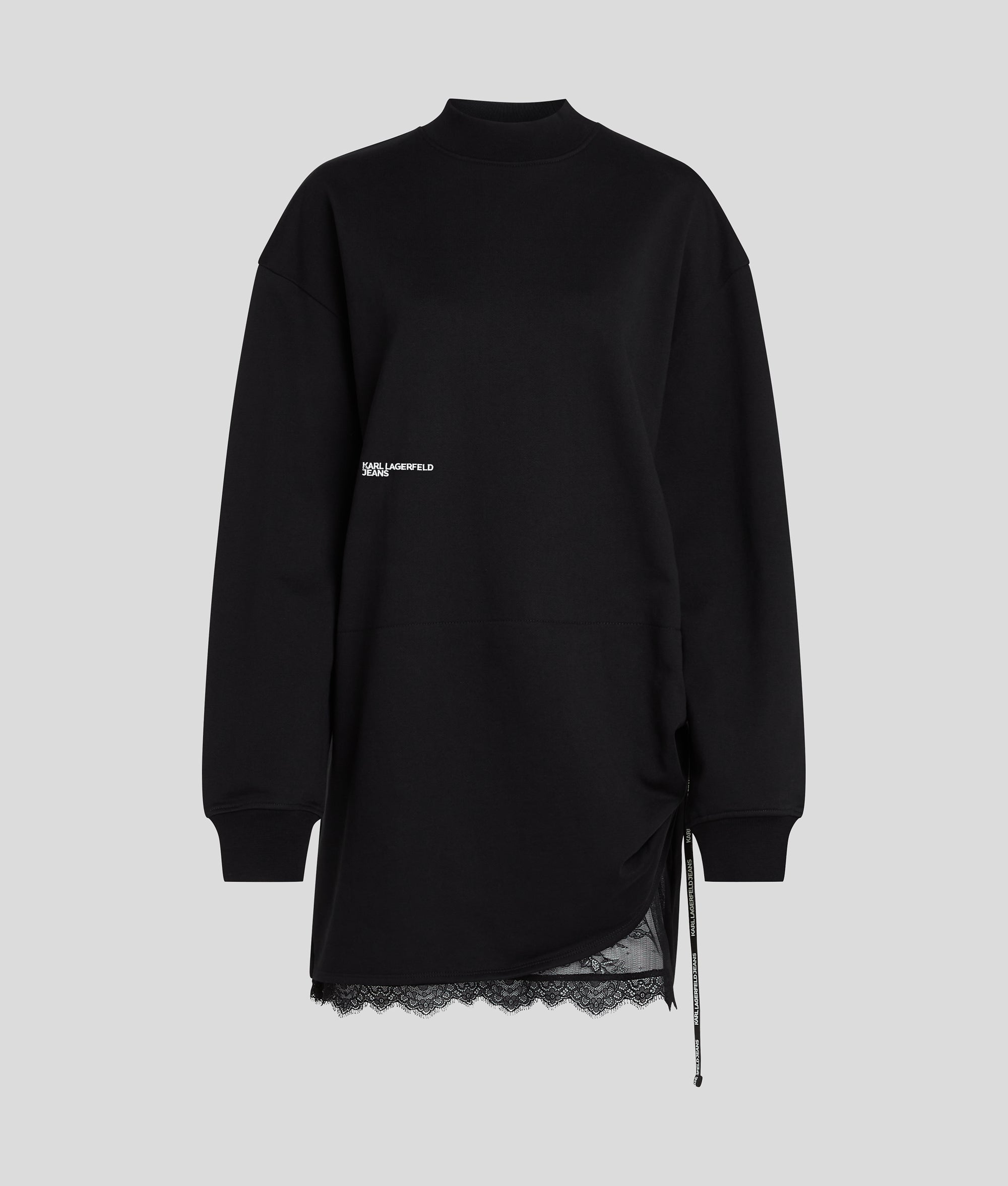 LACE DETAIL SWEAT DRESS - Image 5