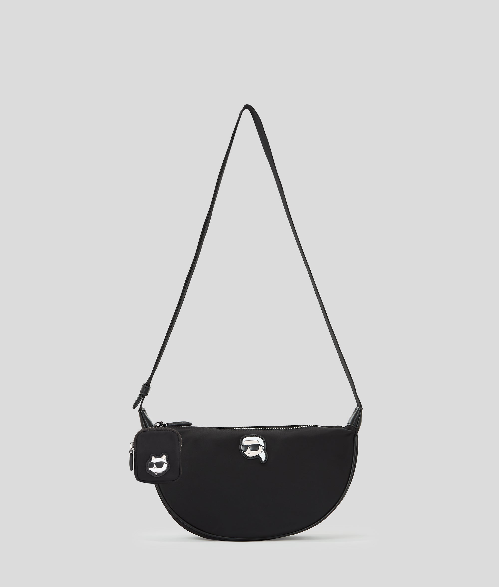 IKON NYLON SMALL HALF-MOON BAG