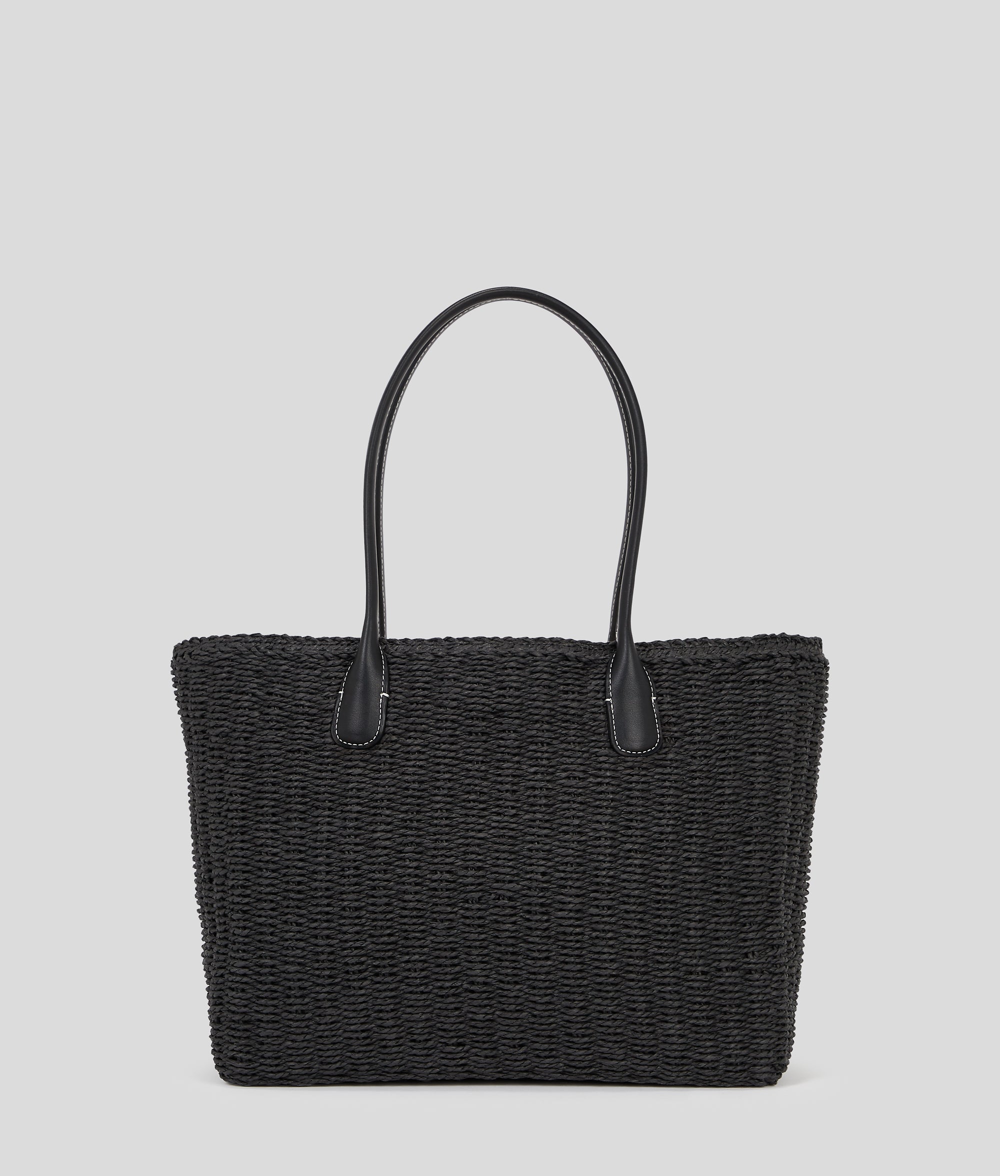 K/Signature small woven beach tote bag - Image 4