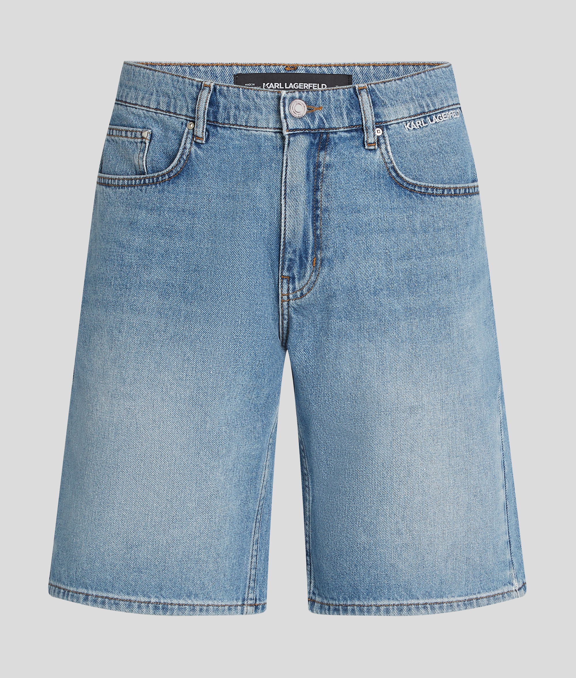 WASHED DENIM SHORTS - Image 5