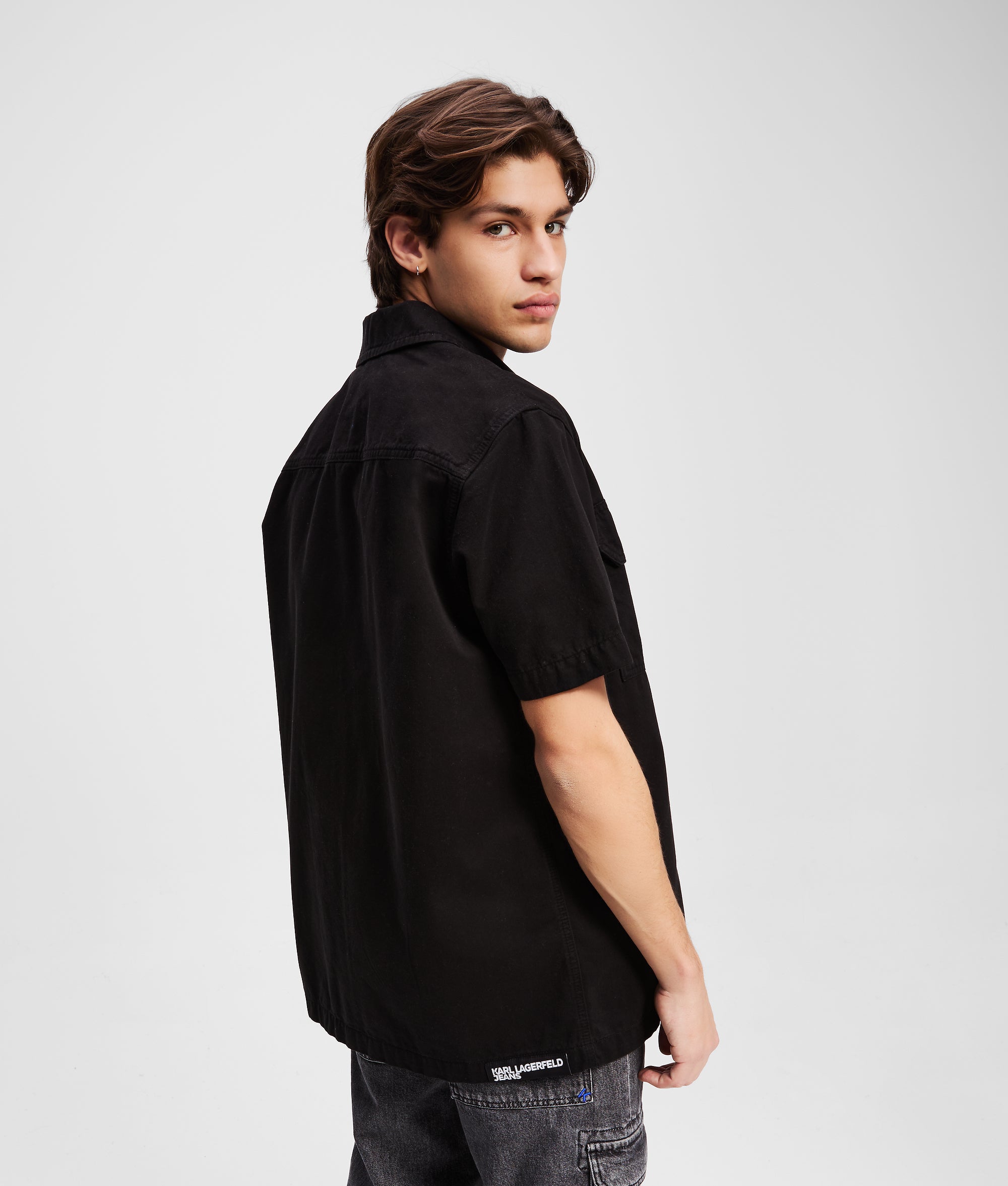 SHORT-SLEEVED BUTTON-UP SHIRT - Image 3