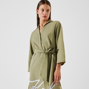 K/SIGNATURE BEACH SHIRT DRESS