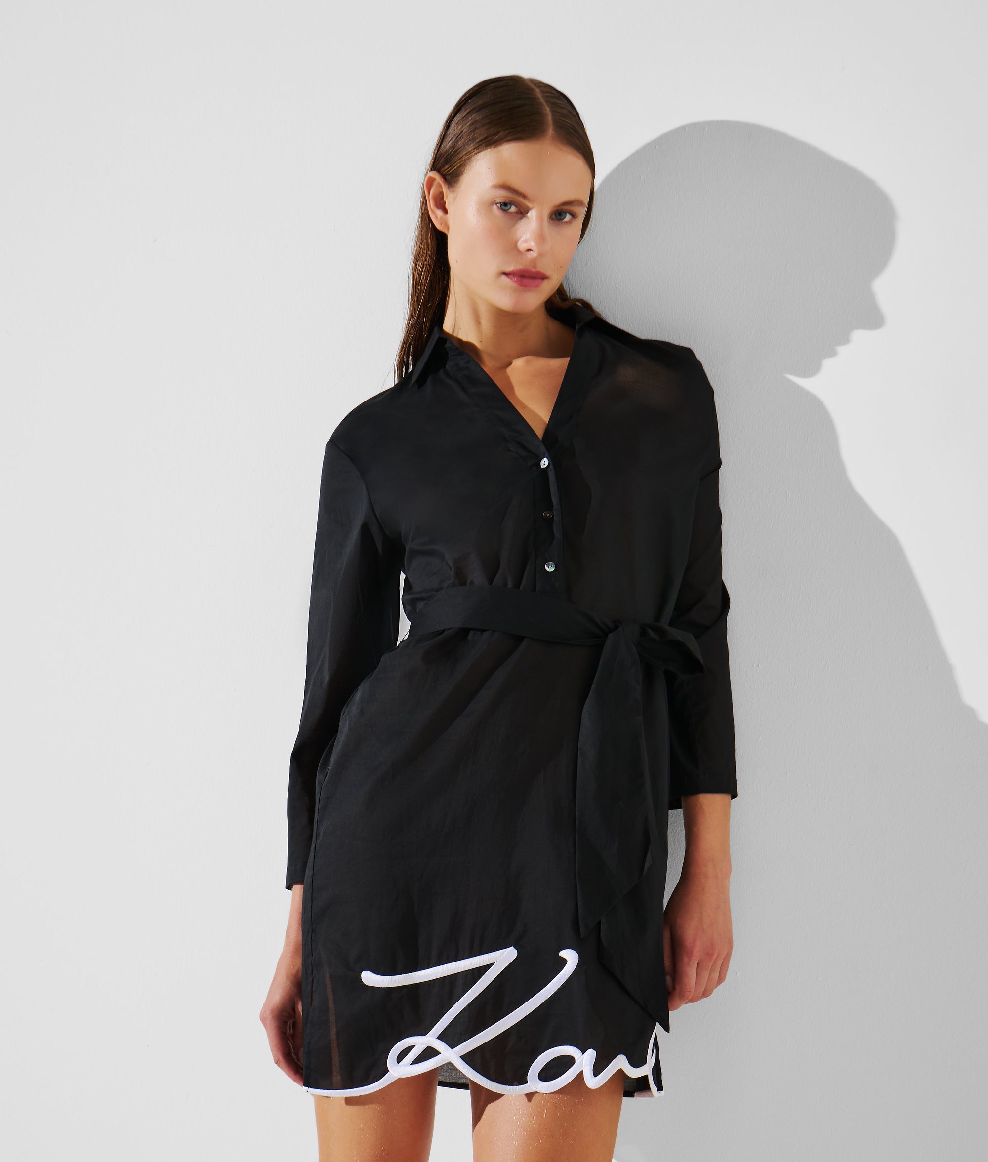 K/SIGNATURE BEACH SHIRT DRESS