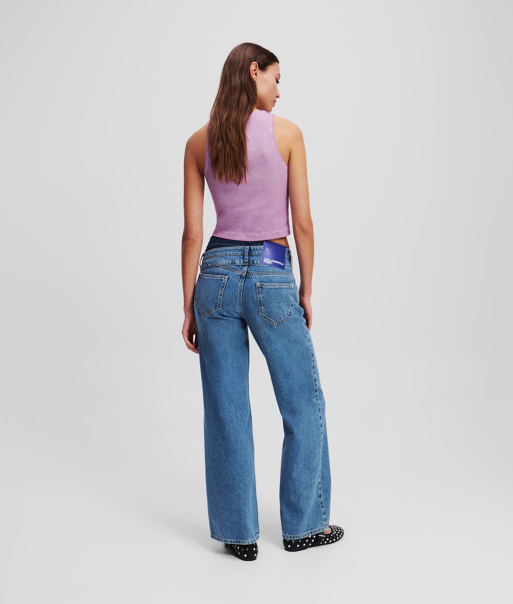 DOUBLE-WAIST RELAXED JEANS - Image 3