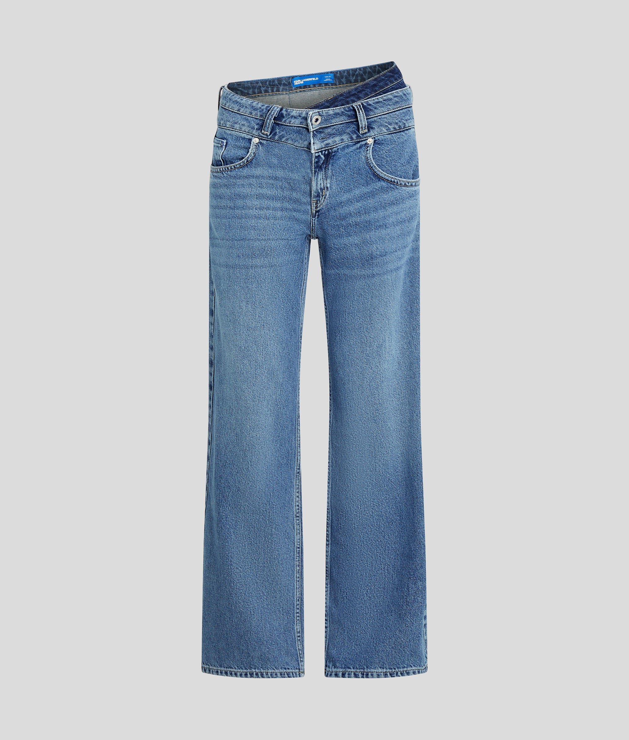 DOUBLE-WAIST RELAXED JEANS - Image 5