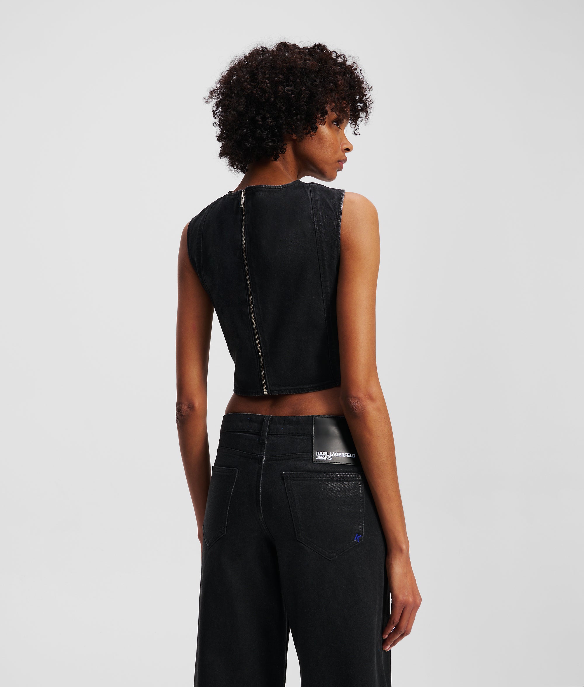 COATED DENIM TOP - Image 3