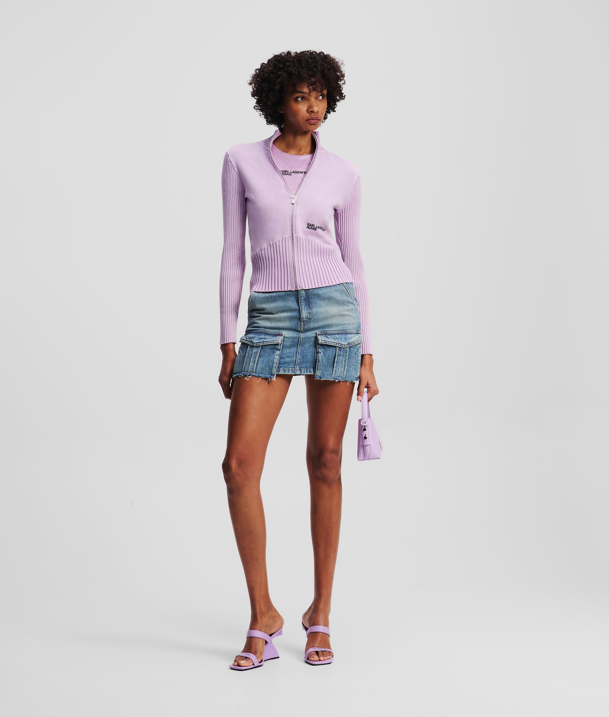 UTILITY DENIM MINI SKIRT - Image 4