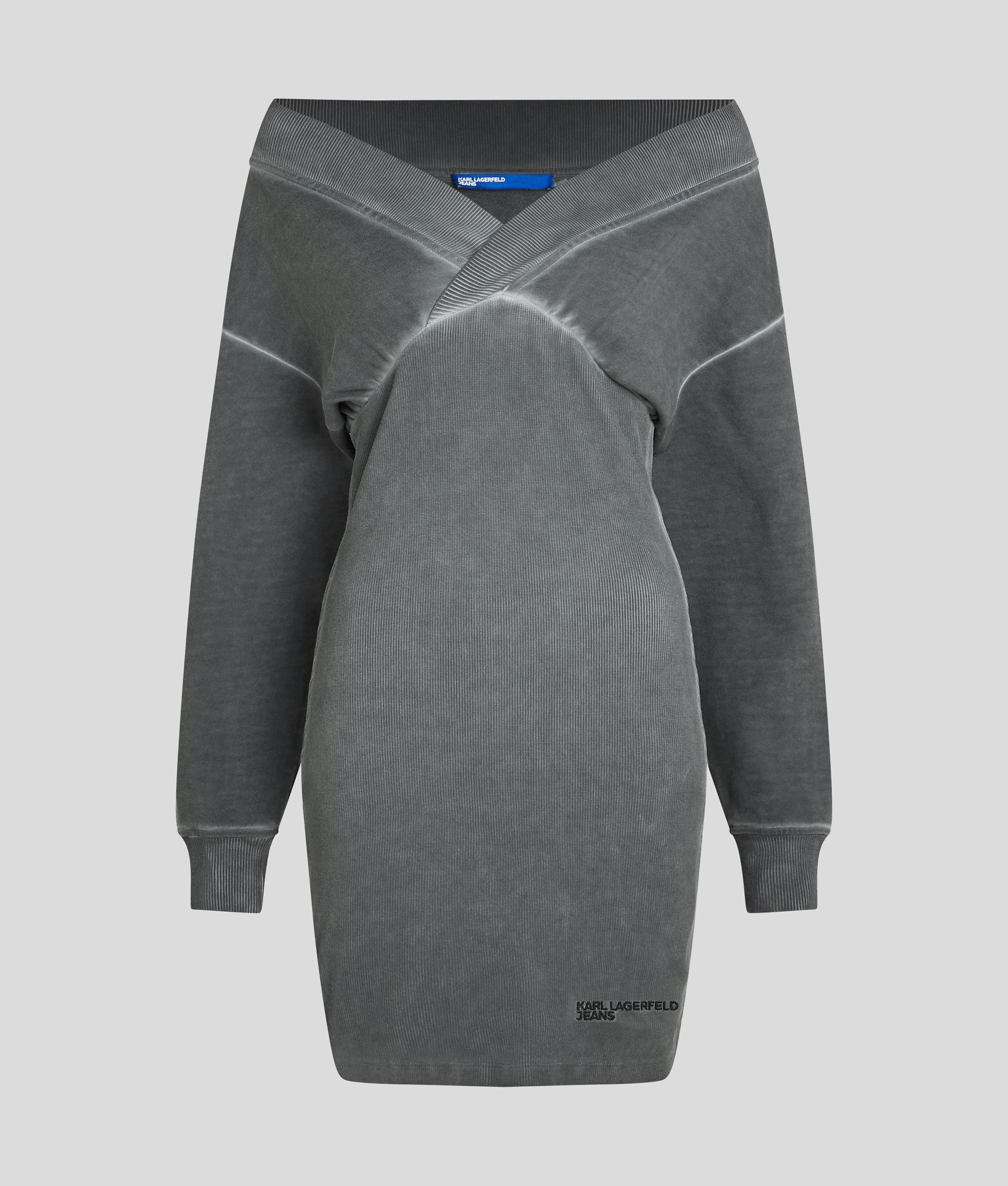 OFF-SHOULDER SWEAT DRESS - Image 5