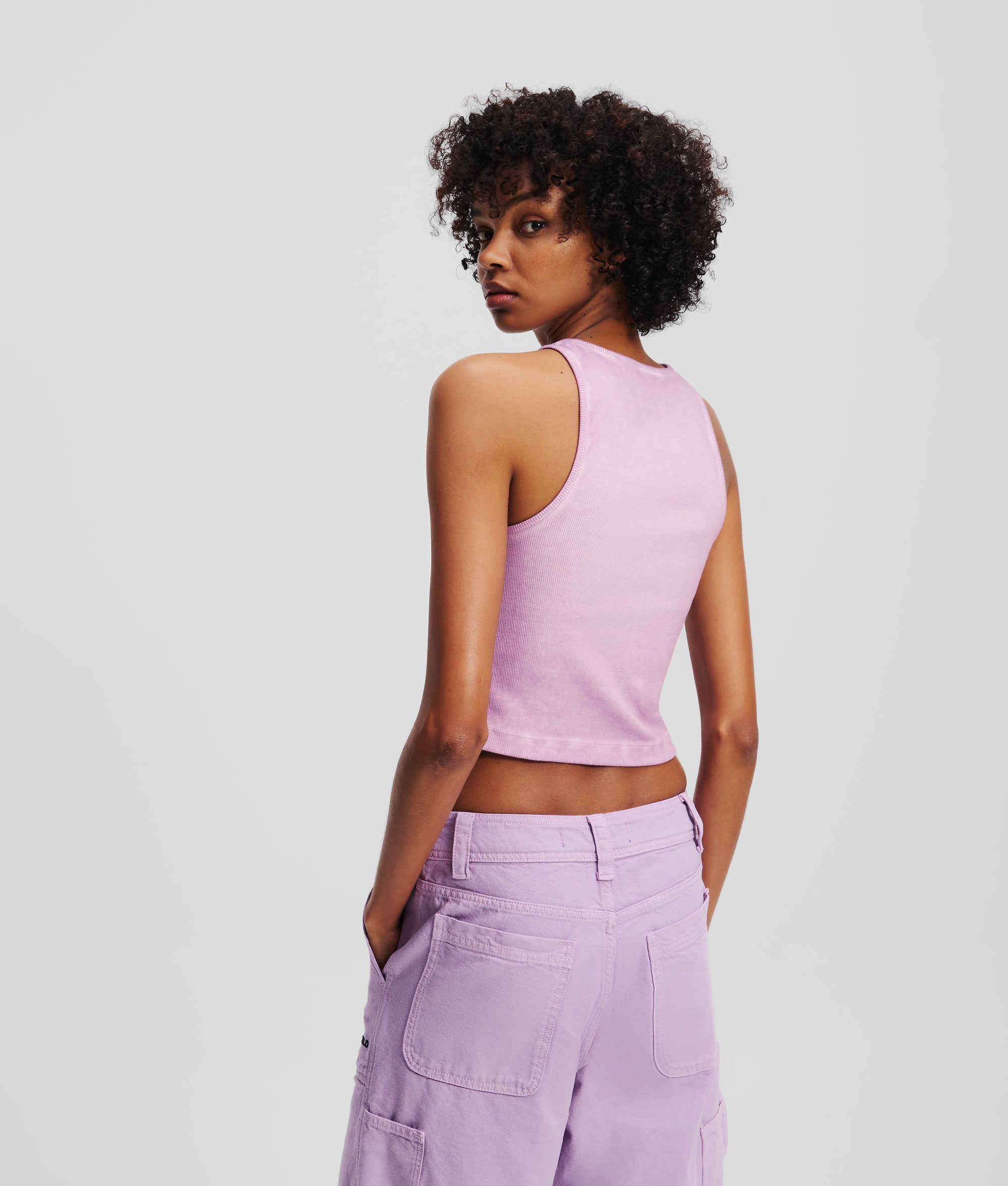 WASHED RIBBED TANK TOP - Image 2