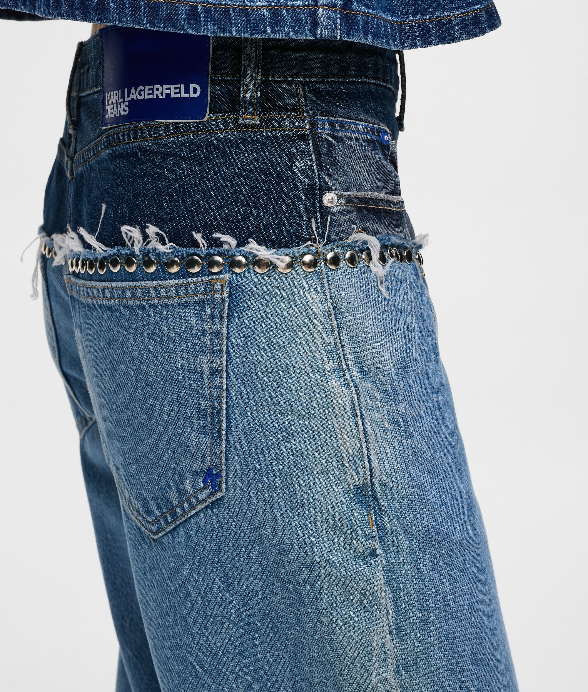 Colorblock relaxed jeans - Image 2