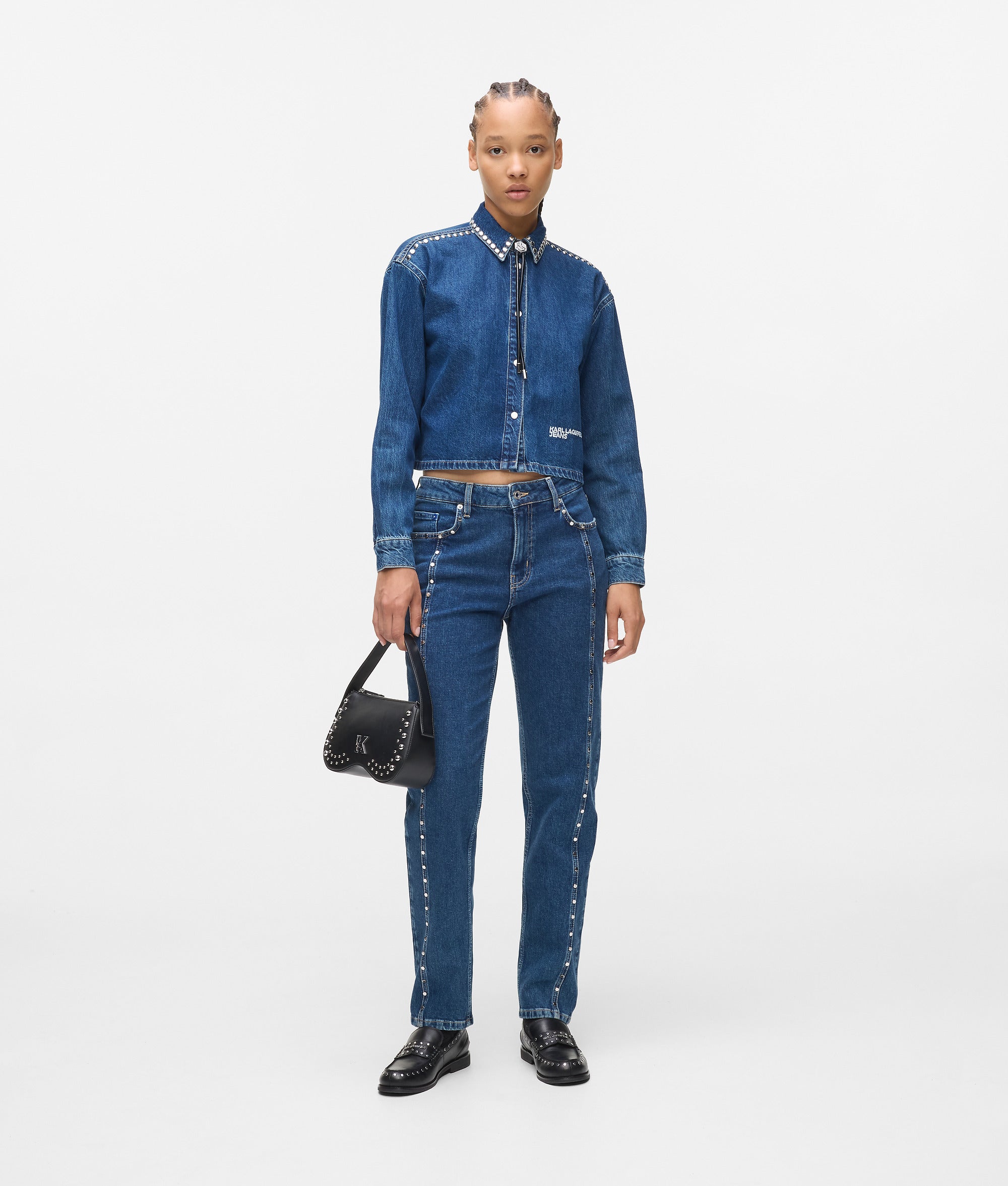 Studded denim shirt - Image 4