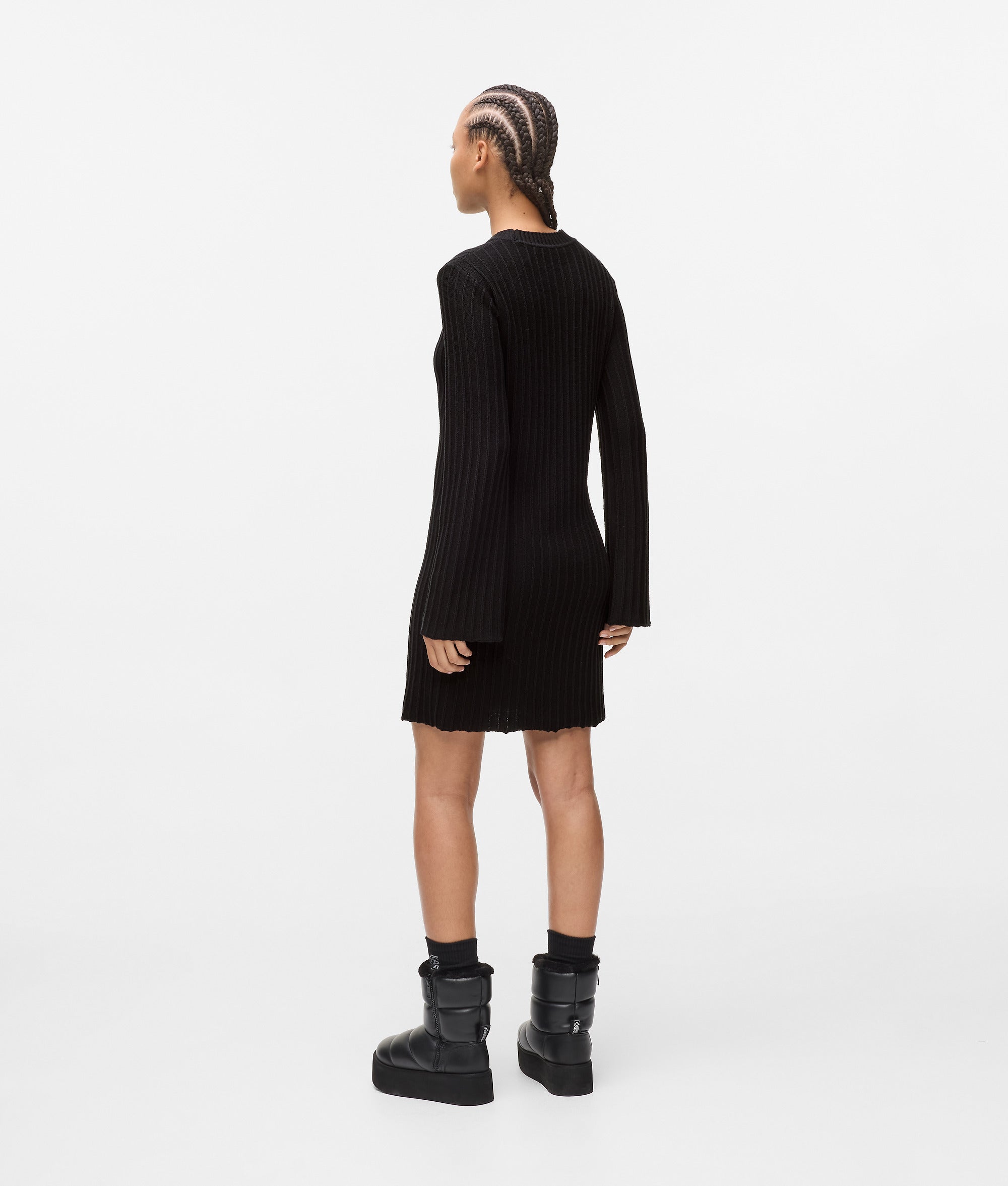 Pleated knit dress - Image 3