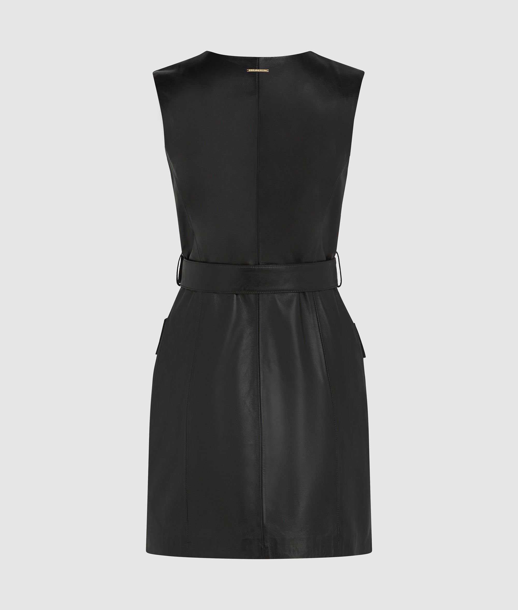Button-detail leather dress - Image 6