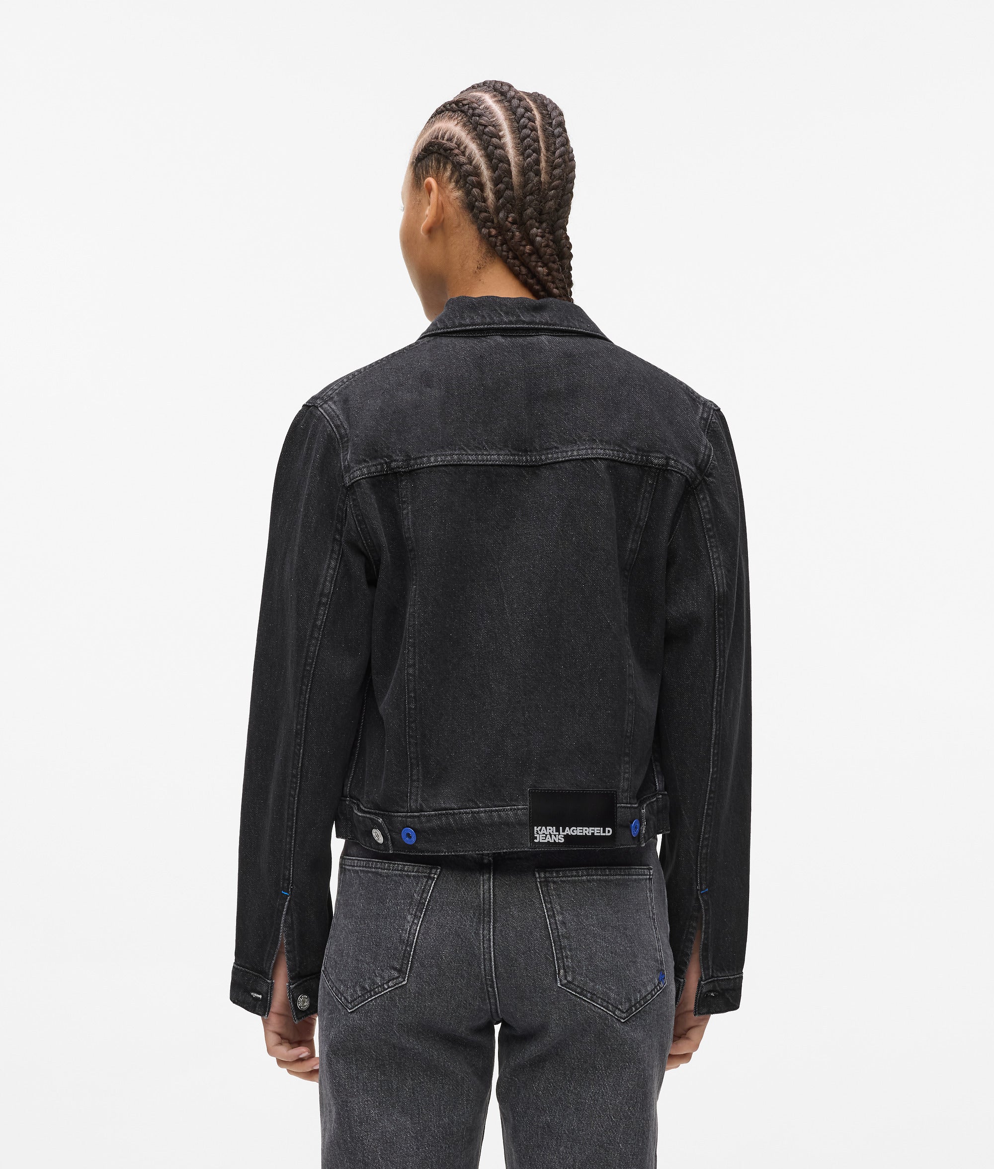 Lace-up denim jacket - Image 3