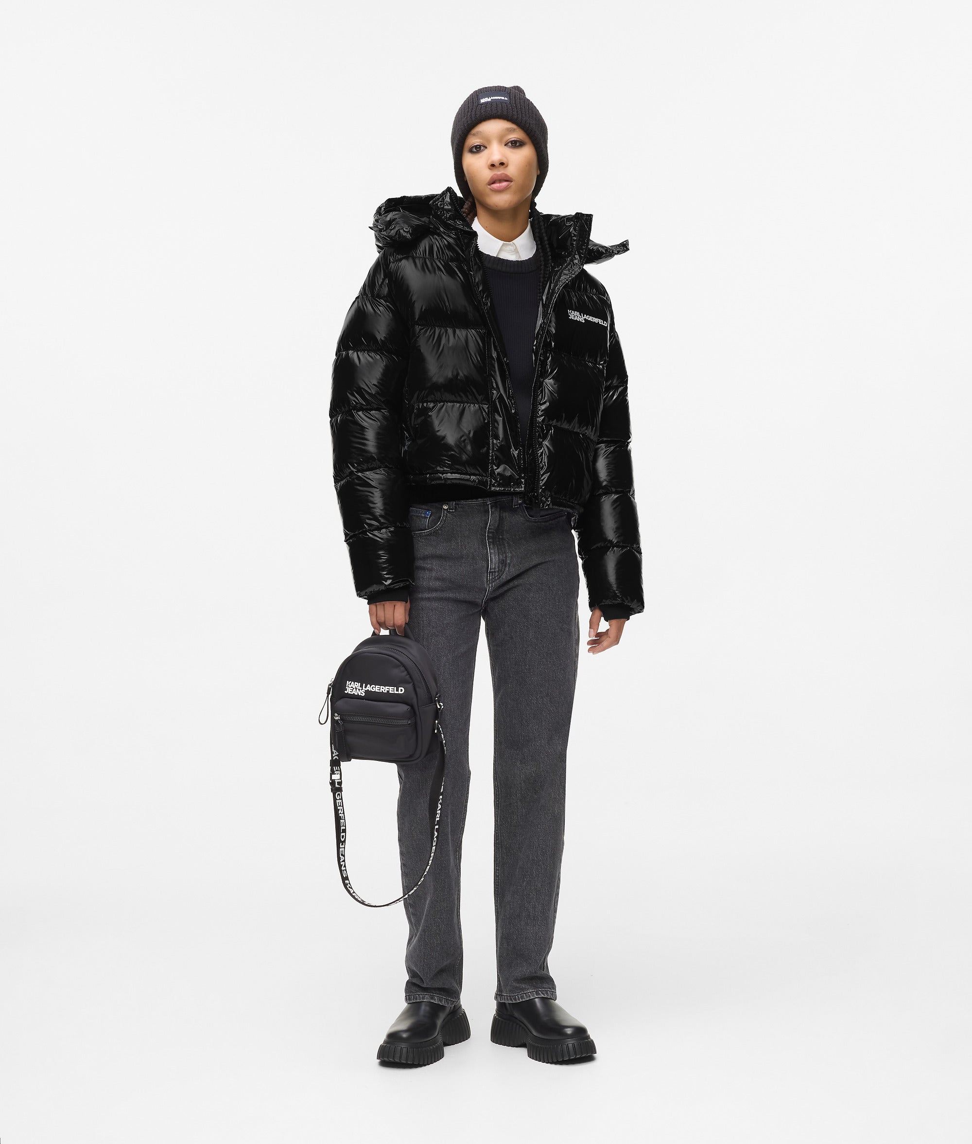 Shiny boxy puffer jacket - Image 4