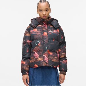 All-over-print puffer jacket