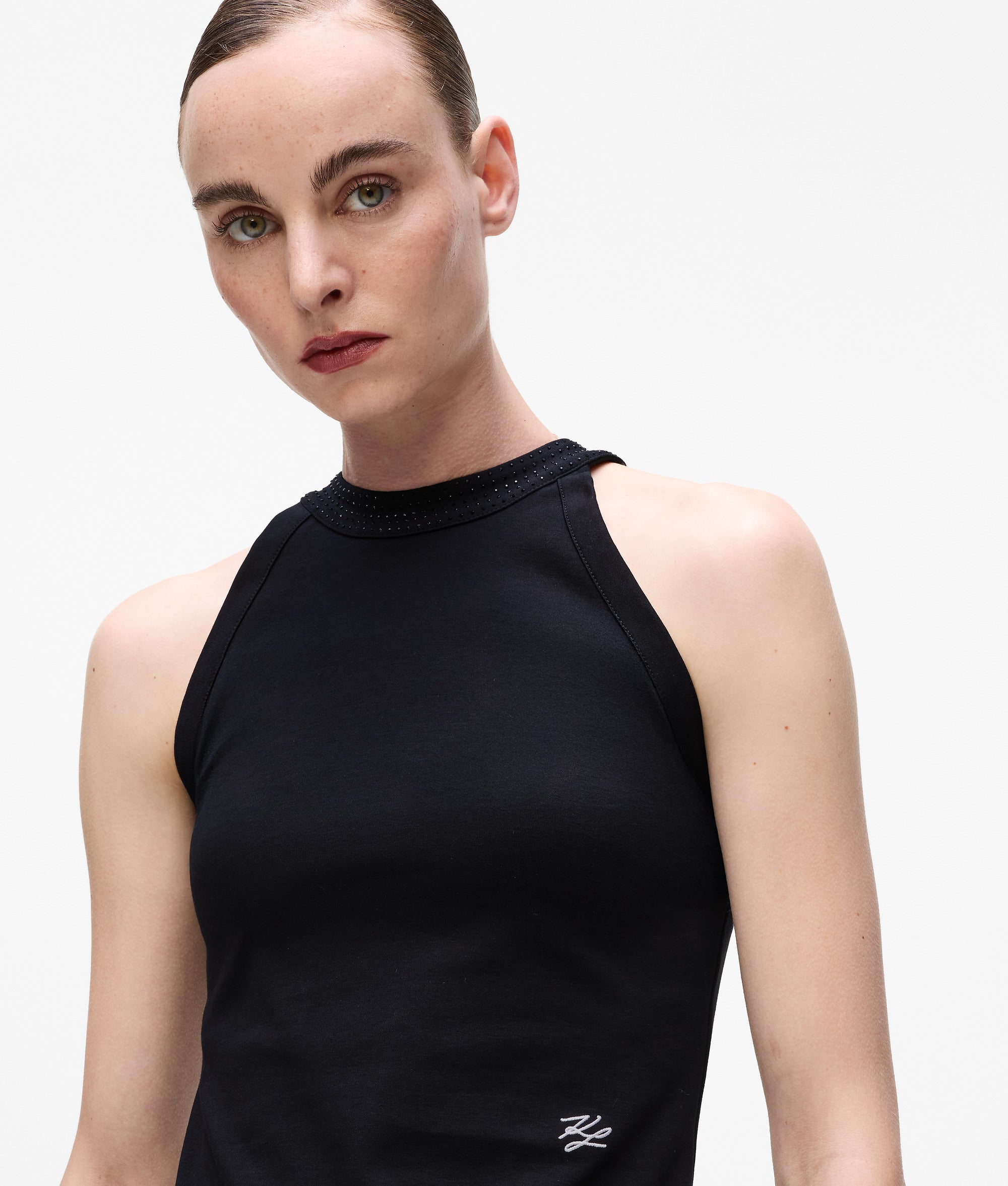 Rhinestone halter-neck top - Image 3