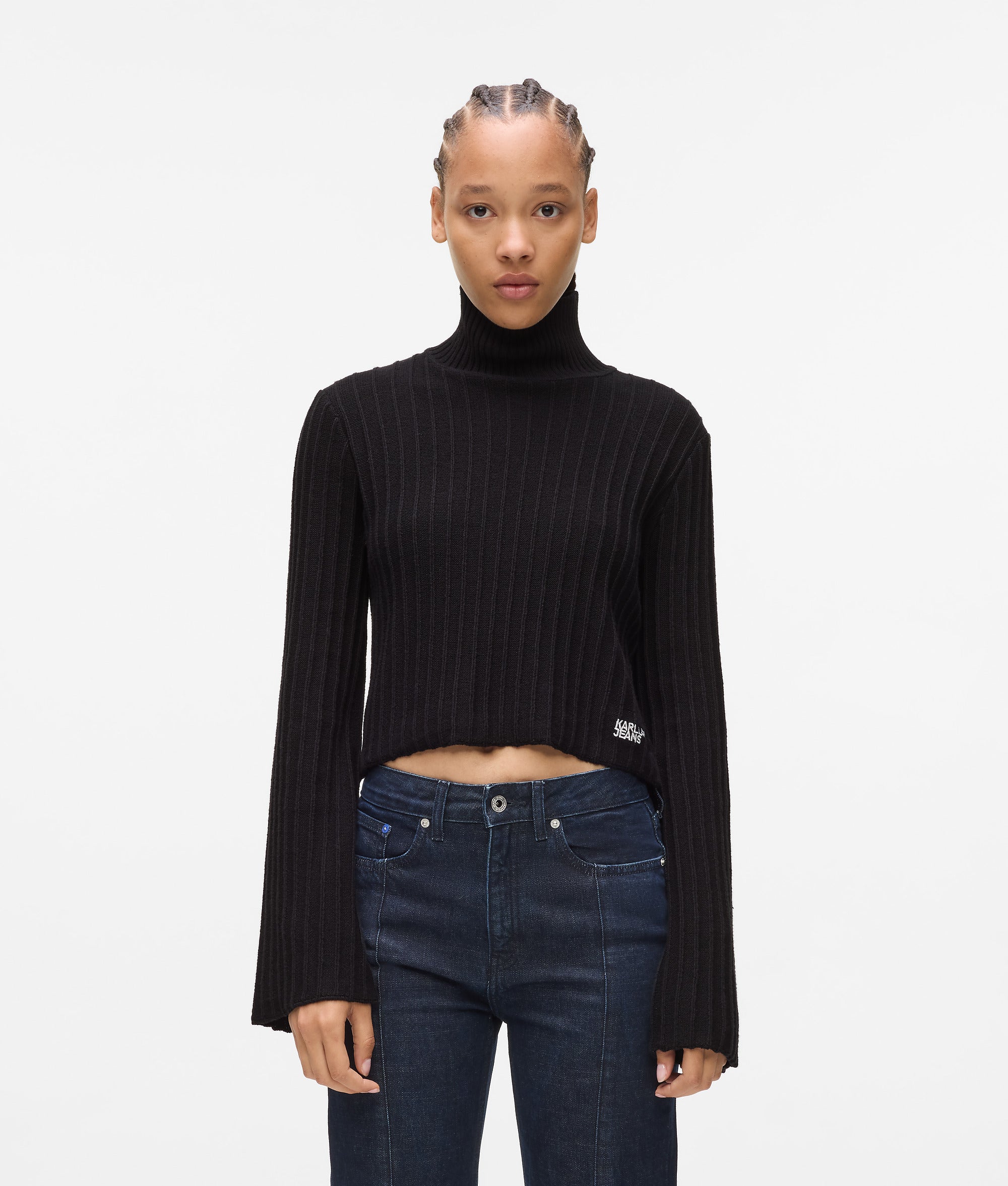 Pleated sweater