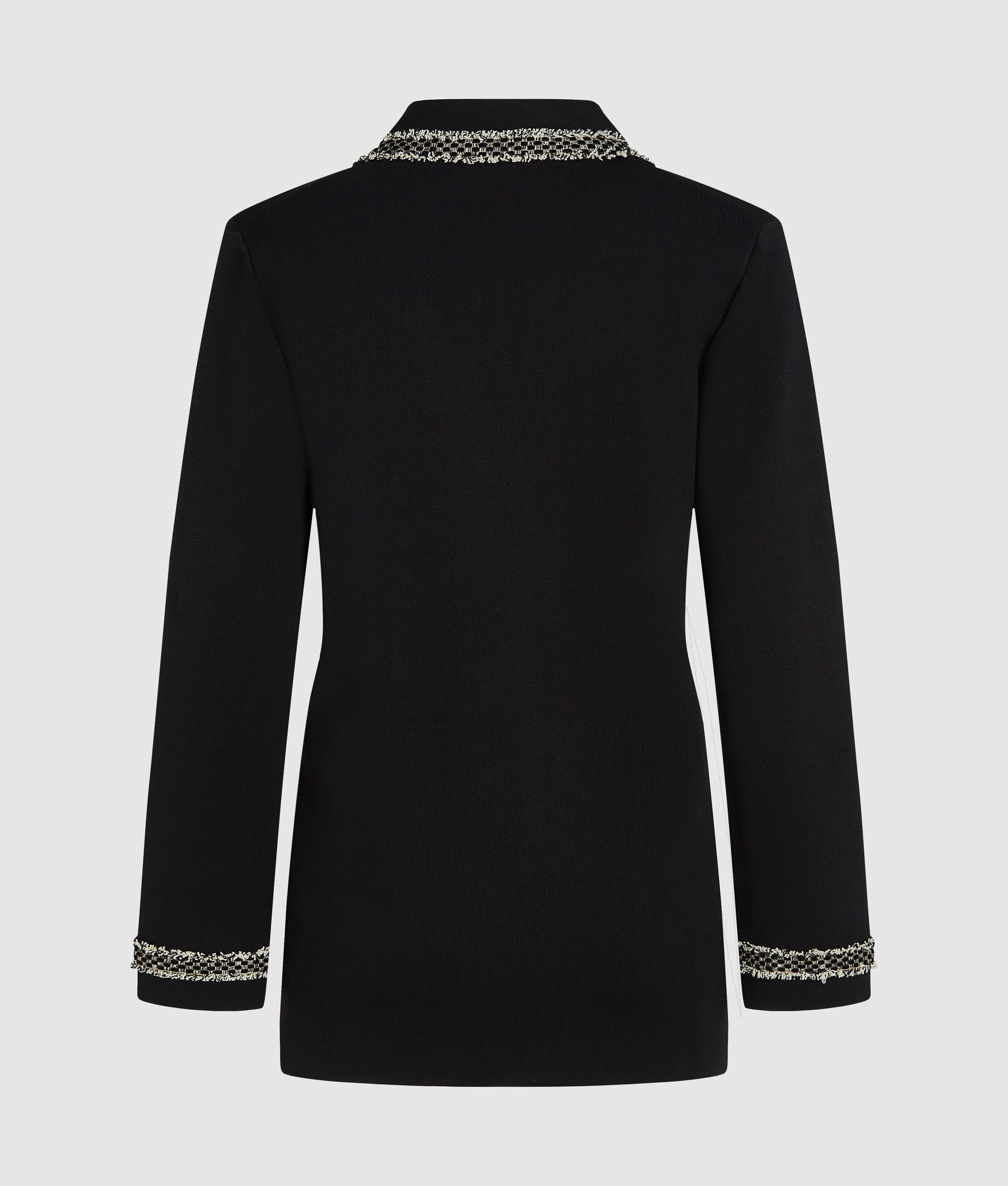 Boucl?? detail cardigan - Image 6