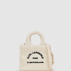 Rue St-Guillaume mini shearling tote bag