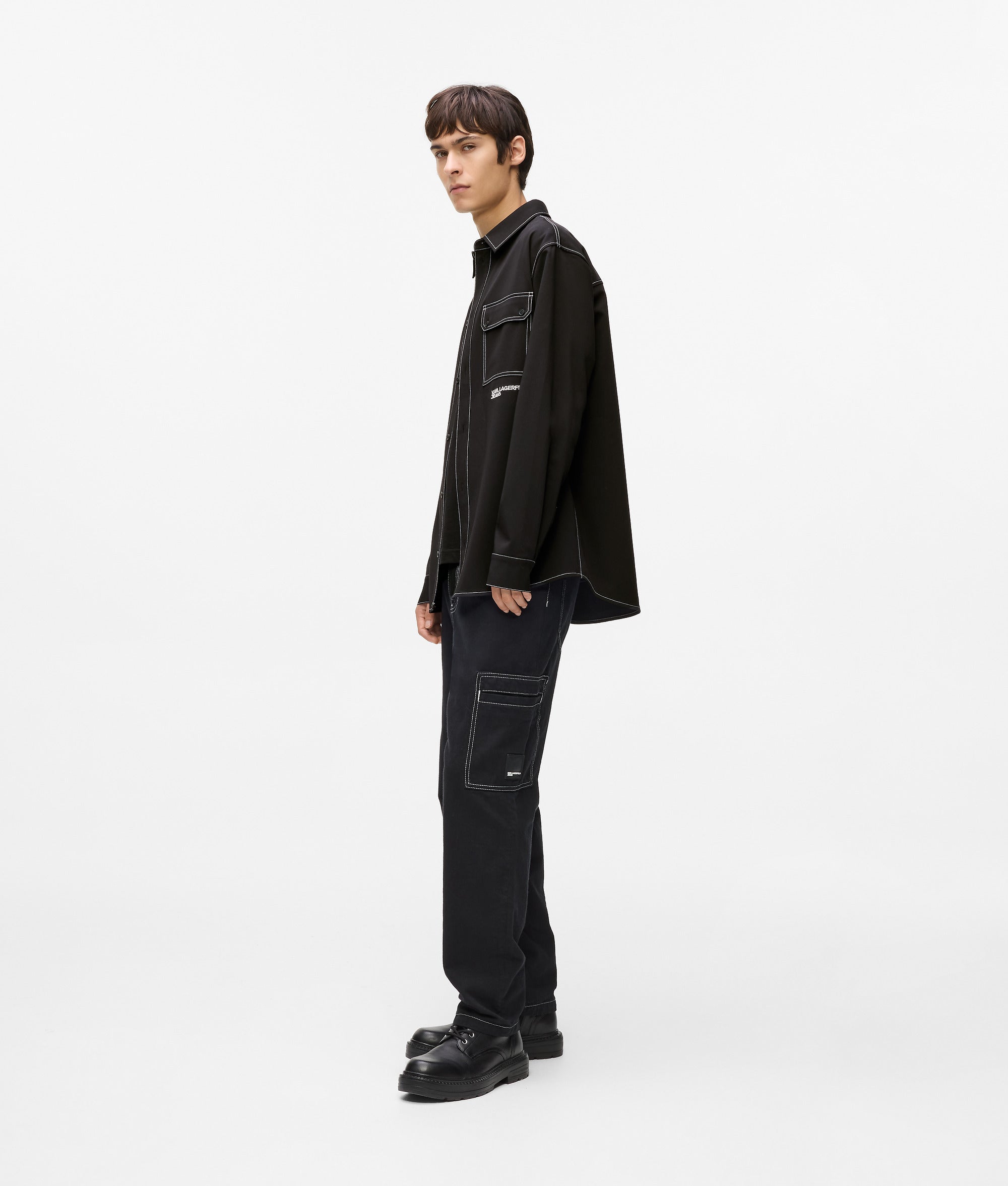 Contrast stitch shirt - Image 4
