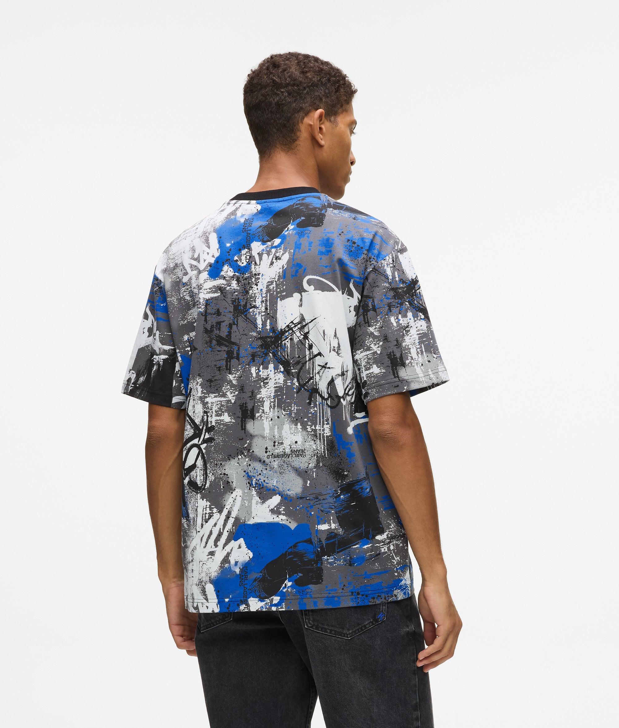 All-over paint-effect T-shirt - Image 2