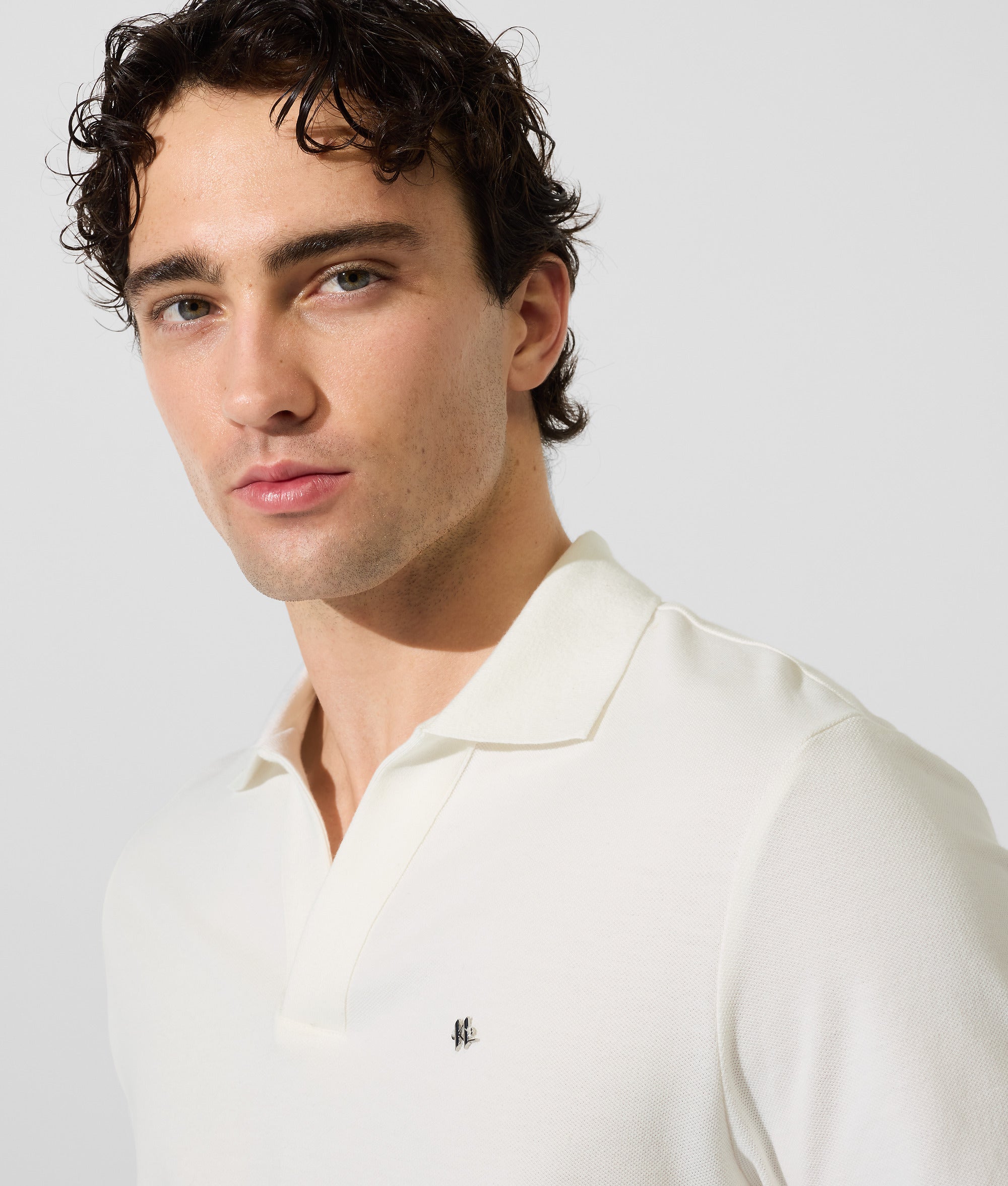 Monogram pin polo shirt - Image 3