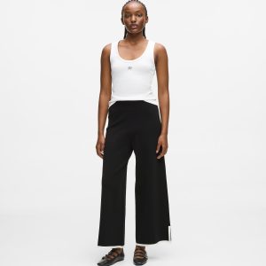 Contrast piping culottes