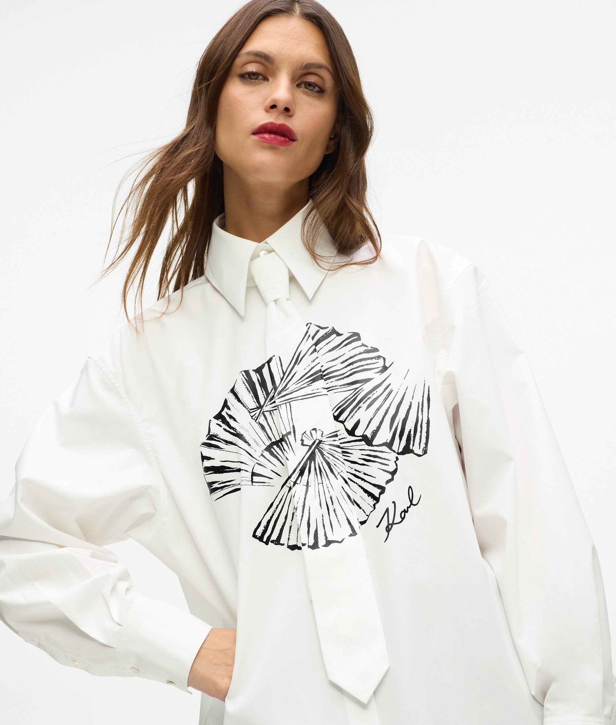 Poplin tie shirt - Image 2