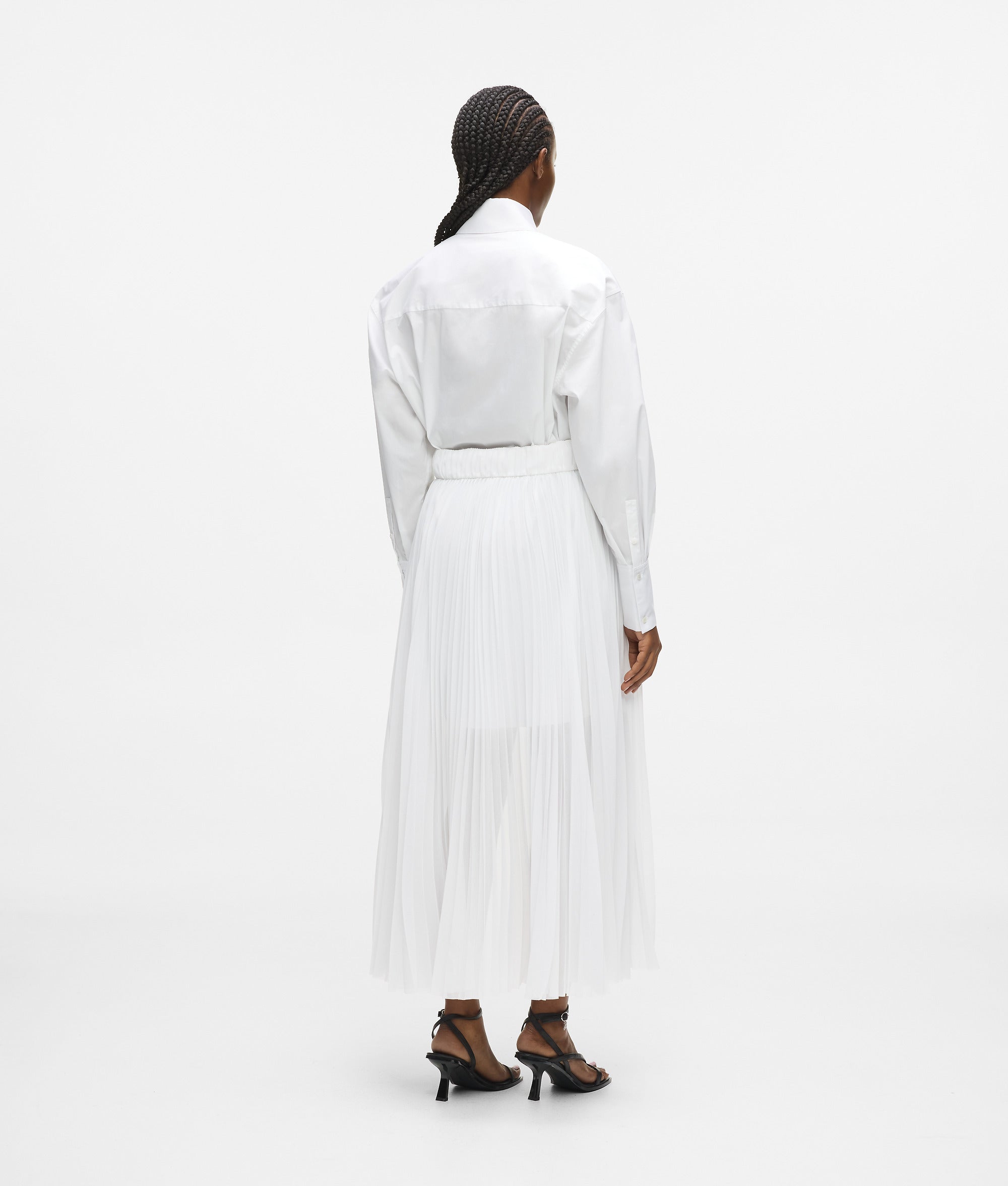 Pleated panel shirt dress - Image 4