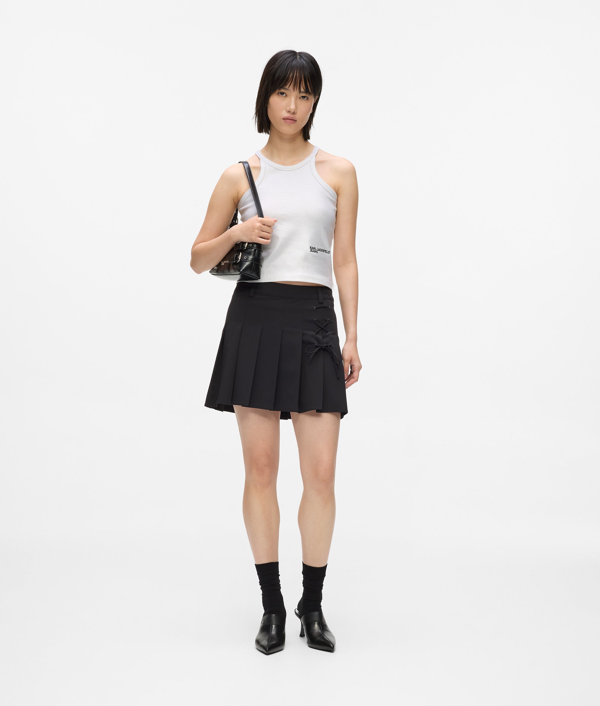 Coated ribbed tank top - Image 4