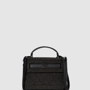 K/Autograph rhinestone top handle bag
