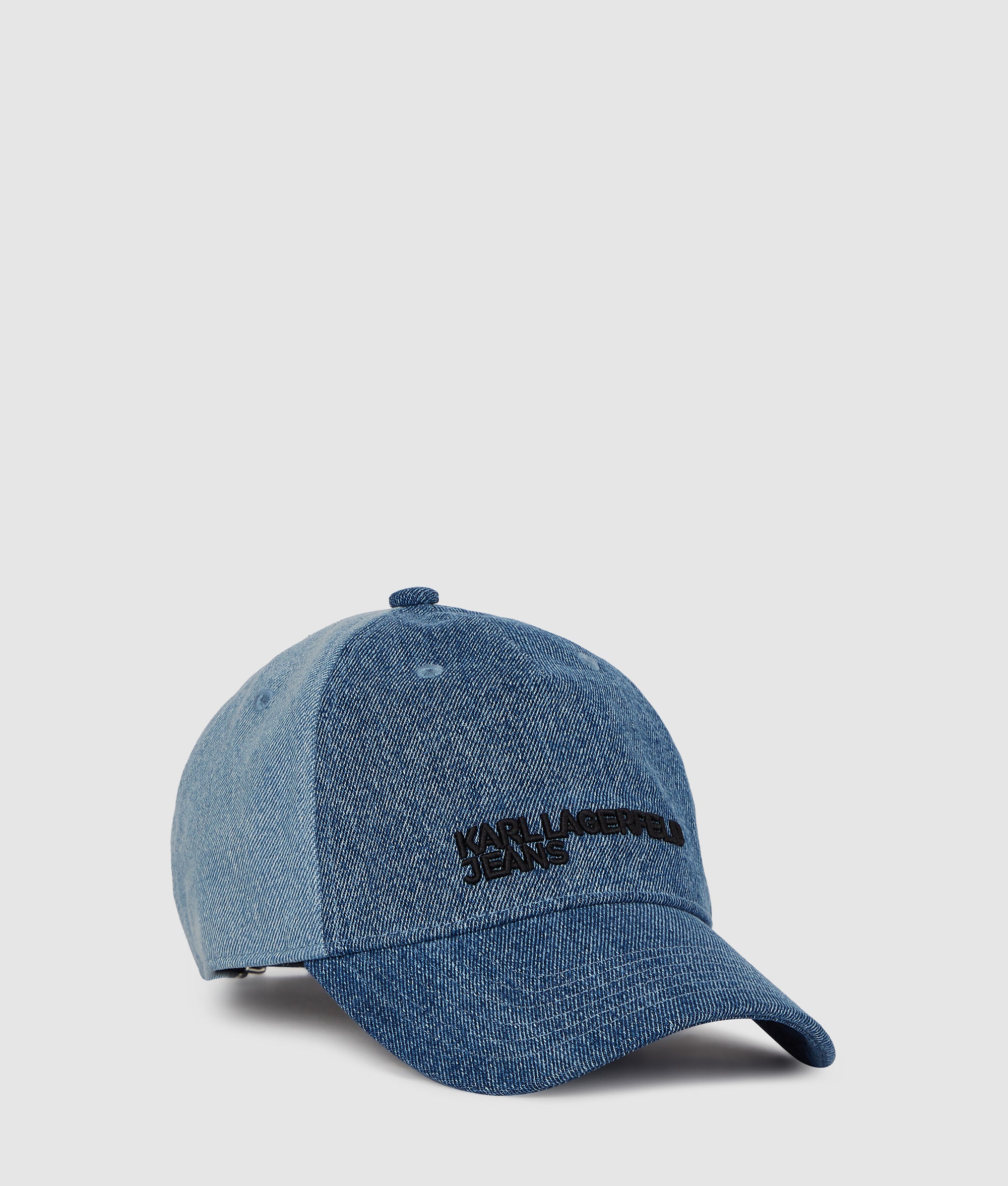 Two-tone light denim cap