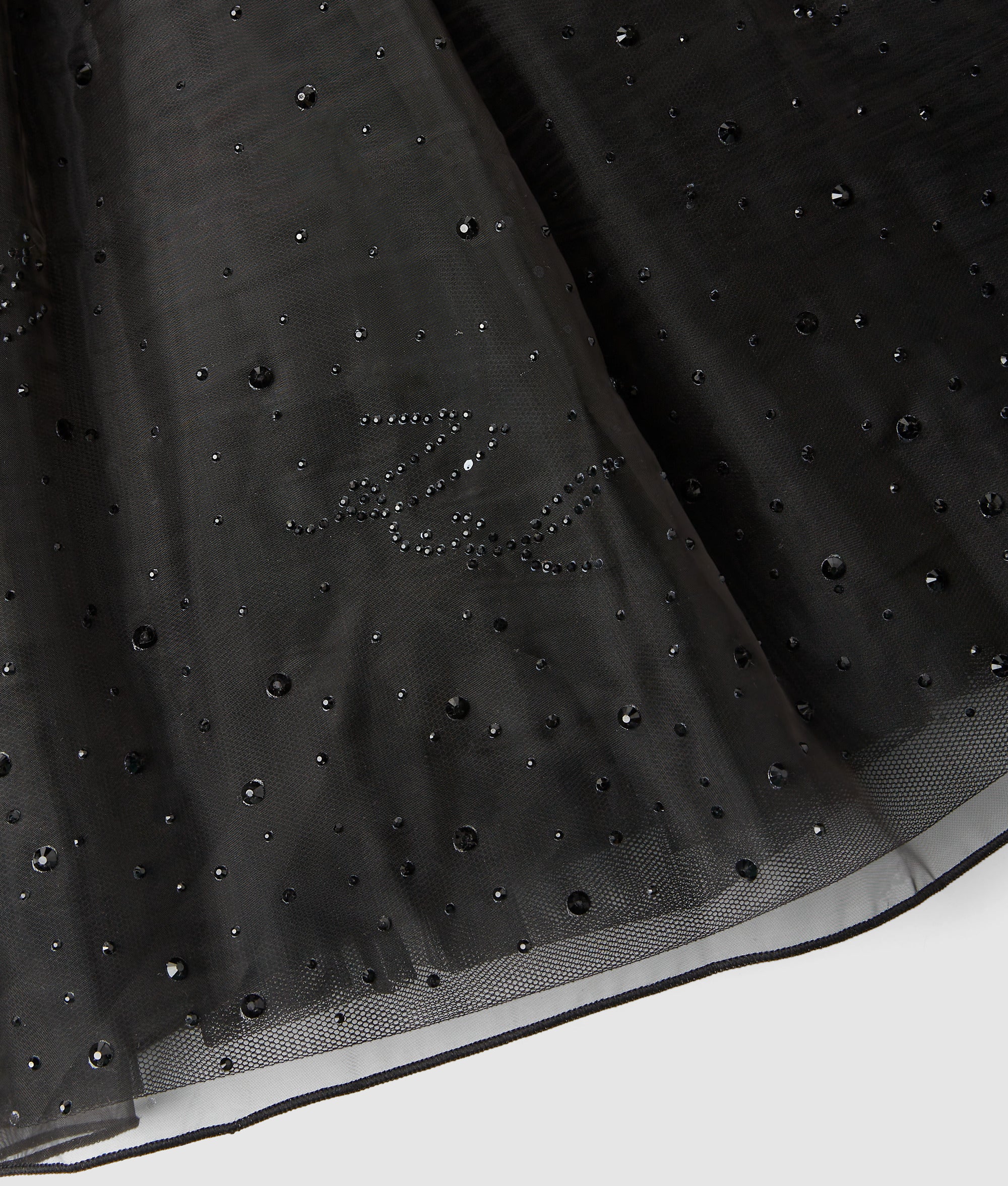 Girls rhinestone mesh skirt - Image 4