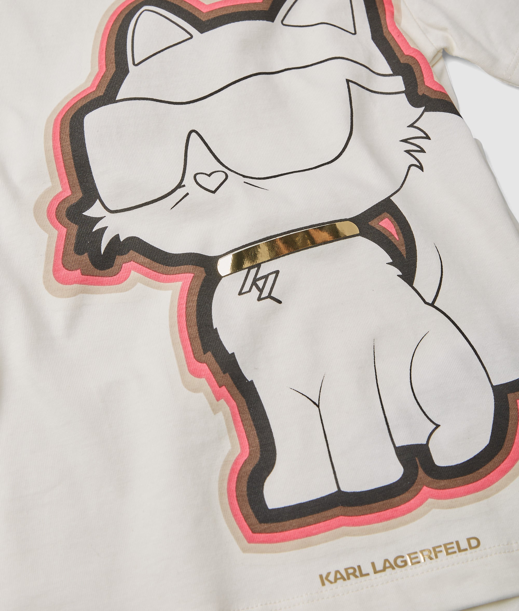 Girls Ikon sketch Choupette T-shirt - Image 4