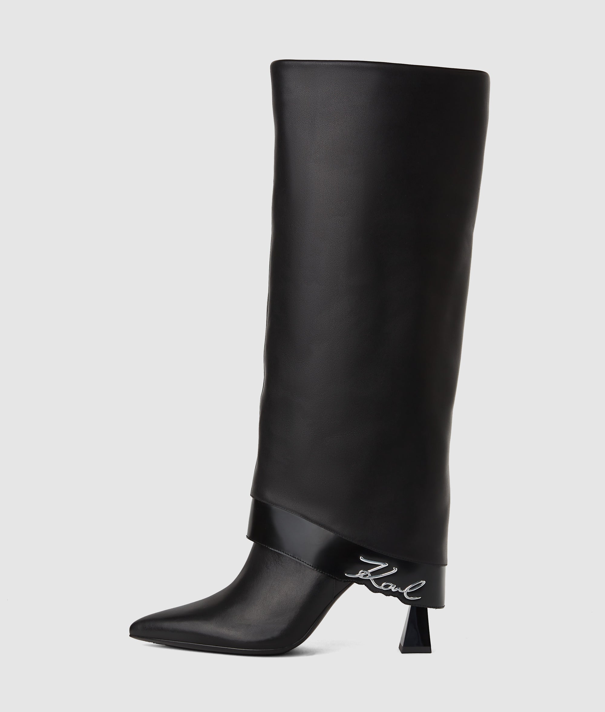 Debutante tall fold-down boots
