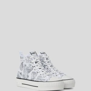 KL X JORGE PARRA HIGH-TOP SNEAKERS